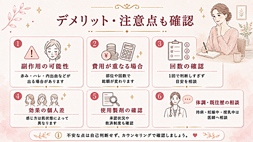 美肌注射プレミアムのデメリット・注意点まとめ