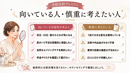 向いている人・向いていない人の整理図